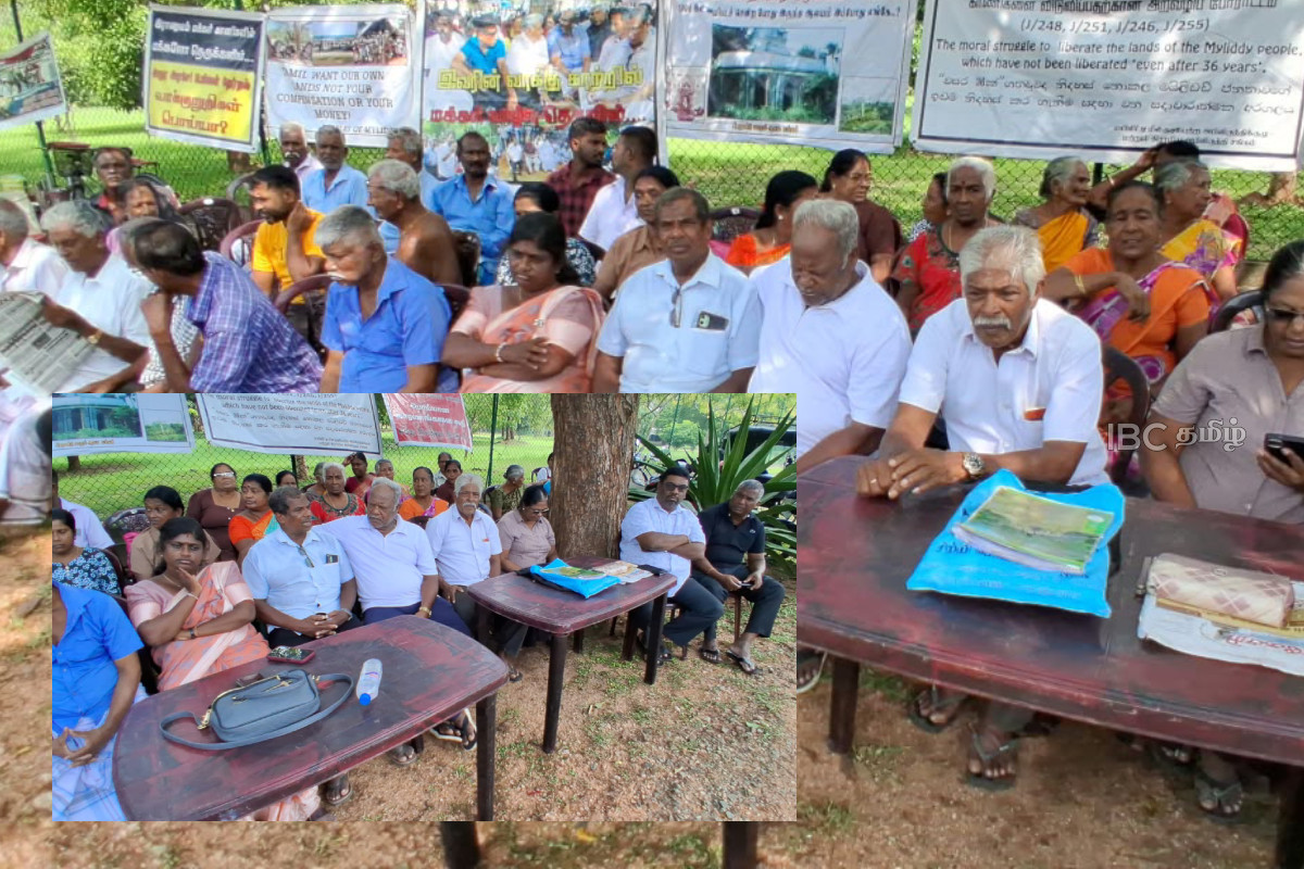 யுத்தம் முடிந்து 17 ஆண்டுகளாக தொடரும் துயரம்: யாழில் நிலங்களை மீட்க கோரி போராட்டம் | Protest Release Of Lands In The High Security Zone