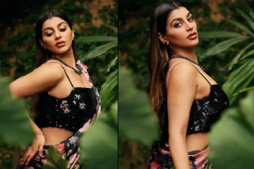 சேலையில் நடிகை யாஷிகா ஆனந்தின் உச்சகட்ட கிளாமர் போட்டோஷூட் ஸ்டில்கள்