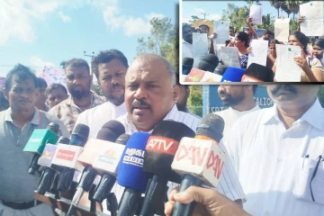 மக்கள் காணிகளை அபகரிக்கும் முயற்சி - போராட்டத்தால் தற்காலிகமாக நிறுத்தம்