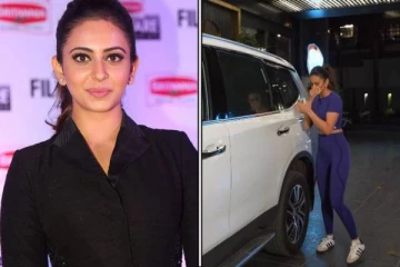 நடிகை ராகுல் ப்ரீத்திற்கு என்னாச்சு.. வாயை மூடியப்படி ஹோட்டலுக்குள் ஓடிய காணொளி