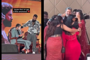 மேடையில் அழுத ஜெயம் ரவி - கட்டியணைத்து ஆறுதல் சொன்ன பெண் ரசிகைகள் கூட்டம்!