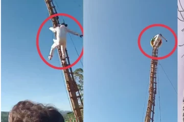 60 அடி கம்ப மரத்திலிருந்து விழுந்த நபர் ; நாடகத்தின் போது விபரீதம்