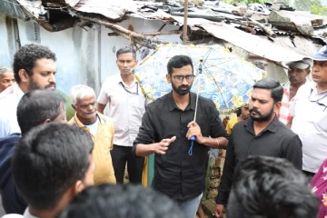 சீரற்ற காலநிலையால் பாதிக்கப்பட்ட மக்களை நேரில் சென்று பார்வையிட்டுள்ள ஜீவன்