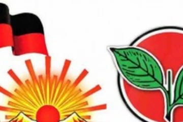 ஒரே சமயத்தில் பிரச்சாரத்திற்கு வந்த இரு கட்சி வேட்பாளர்களால் சலசலப்பு