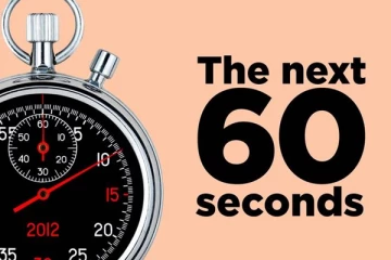 තත්පර 60කින් අනිවාර්යයෙන් නිම කළ හැකි දේවල්.