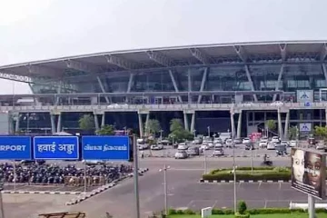 சென்னை விமான நிலையத்தில் கோவிட் பரிசோதனை