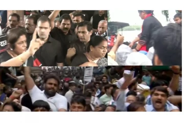 விலைவாசி உயர்வை கண்டித்து ராகுல்காந்தி தலைமையில் காங்கிரசார் மாபெரும் போராட்டம் - டெல்லியில் பதற்றம்