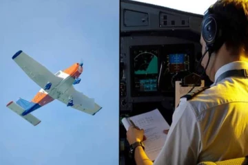 நடுவானில் பறந்துகொண்டிருந்த போது பயிற்சியாளருக்கு நேர்ந்த சோகம்!