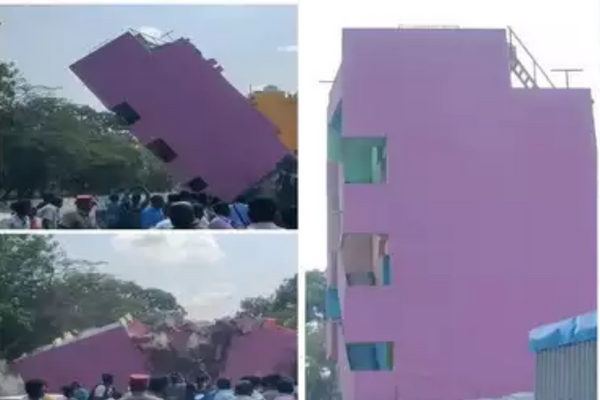 பால் கூட காச்சல...சீட்டுக்கட்டு போல சரிந்த 3 மாடி வீடு..கதறிய குடும்பத்தார்..! - தமிழ்நாடு