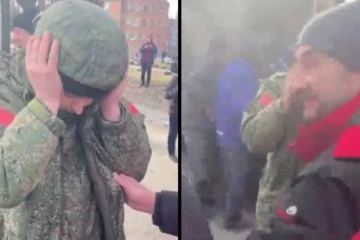 கோபத்தில் உள்ள உக்ரைன் பொதுமக்களிடம் தனியாக வந்து சிக்கிய ரஷ்ய வீரருக்கு நேர்ந்த நிலை