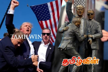 தனக்கு தானே சிலை வைத்த டொனால்ட் ட்ரம்ப்