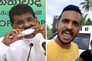 பொலிஸாரை மோசமாக திட்டிய அரசியல்வாதியின் மகன் மற்றும் மருமகள்