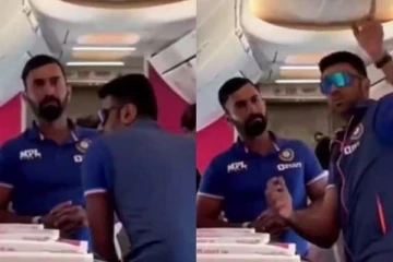 இந்த மாதிரி தூக்கி அடிக்கனும் தினேஷ் கார்த்திக்! விமானத்தில் பேட்டிங் டிப்ஸ் கொடுத்த அஸ்வின் வீடியோ