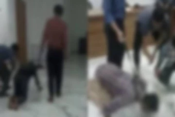 டார்கெட் முடிக்காத ஊழியர்கள் - தரையை நக்க வைத்து கொடுமைப்படுத்திய நிறுவனம்