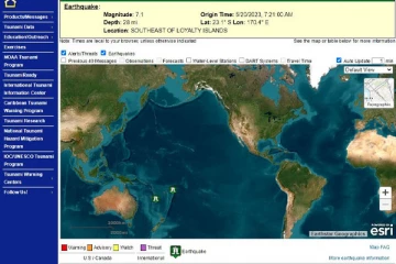 தெற்கு பசுபிக் பிராந்தியத்தில் மீண்டும் பாரிய நிலநடுக்கம்