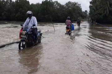 திருகோணமலையில் திடீரென காணாமல்போன பாலம்!