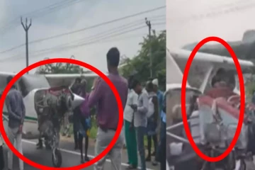 திடீரென வீதியில் இறங்கிய விமானம்; திகைப்பில் வாகன ஓட்டிகள் !