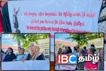 இன அழிப்பிற்கு எதிராக சர்வதேச நீதி கோரிய போராட்டம்: மன்னாரில் வீதிக்கிறங்கிய உறவுகள்