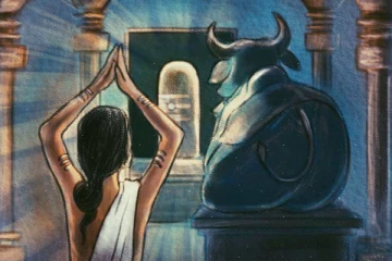 நந்தியின் வாயிலிருந்து இரத்தம் வழியும் அதிசயம்