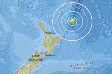 நியூஸிலாந்தில் இன்று 6.2 ரிக்டர் அளவில் நிலநடுக்கம்!