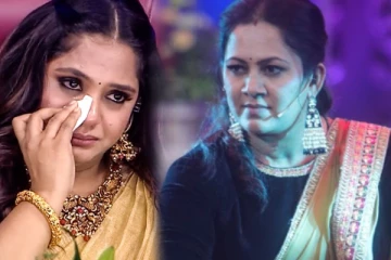 தொகுப்பாளர் அர்ச்சனாவின் அந்த கேள்வியால், கண்ணீர் விட்டு அழுது சைந்தவி!!