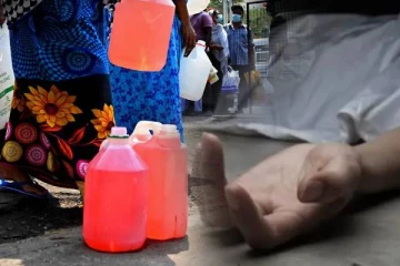 சேமித்து வைத்த எரிபொருள் பெண்ணின் உயிரை பறித்தது