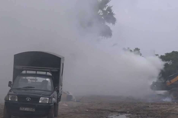 யாழில் ஆயிரம் கிலோ கஞ்சா தீ வைத்து அழிப்பு | 1000 Kg Of Ganja Destroyed By Fire In Jaffna