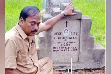 வெளிநாட்டில் உயிரிழந்த தந்தையின் கல்லறையை தேடி சென்ற தமிழர்! கண்ணீர் மல்க அஞ்சலி