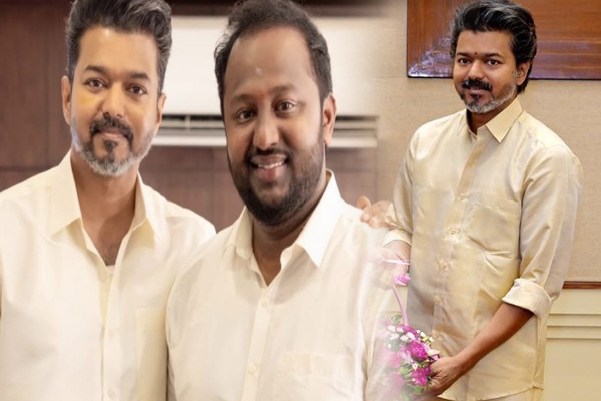 வேஷ்டி சட்டையில் தமிழ்நாடு முதலமைச்சர் விஜய்; வைரலாகும் காணொளி! | Tamil Nadu Chief Minister Vijay In Dhoti And Shirt