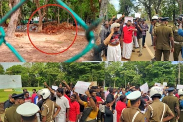 கிளிநொச்சியில் இராணுவத்தின் ஆக்கிரமிப்பில் சிறுவர் பூங்கா: எதிர்ப்பு தெரிவித்து போராட்டம்!