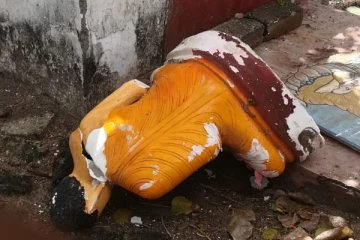 முல்லைத்தீவில் புத்தர் சிலையை சேதப்படுத்தியவர் கைது (Photos)