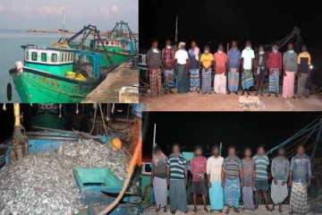 நெடுந்தீவு கடற்பரப்பில் 21 இந்திய கடற்றொழிலாளர்கள் கைது