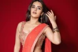 நிதி அகர்வால் ரெட் ஹாட் சேலையில் அழகிய போட்டோஷொட்