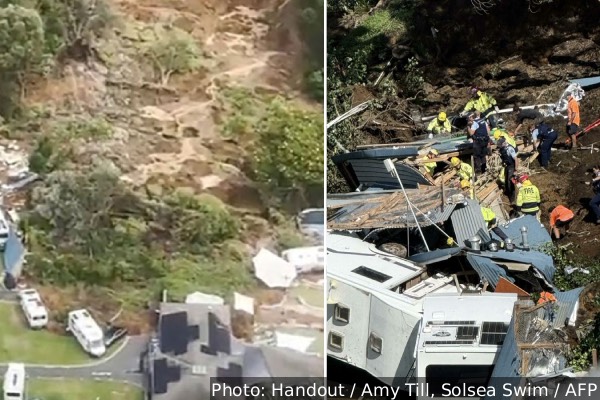 நியூசிலாந்தில் திடீர் மலைச்சரிவு: மண்ணுக்குள் புதைந்த சுற்றுலா பயணிகள்: பலர் மாயம் | New Zealand Landslide Tourist Camps Buried நியூசிலாந்தில் திடீர் மலைச்சரிவு: மண்ணுக்குள் புதைந்த சுற்றுலா பயணிகள்: பலர் மாயம் | New Zealand Landslide Tourist Camps Buried