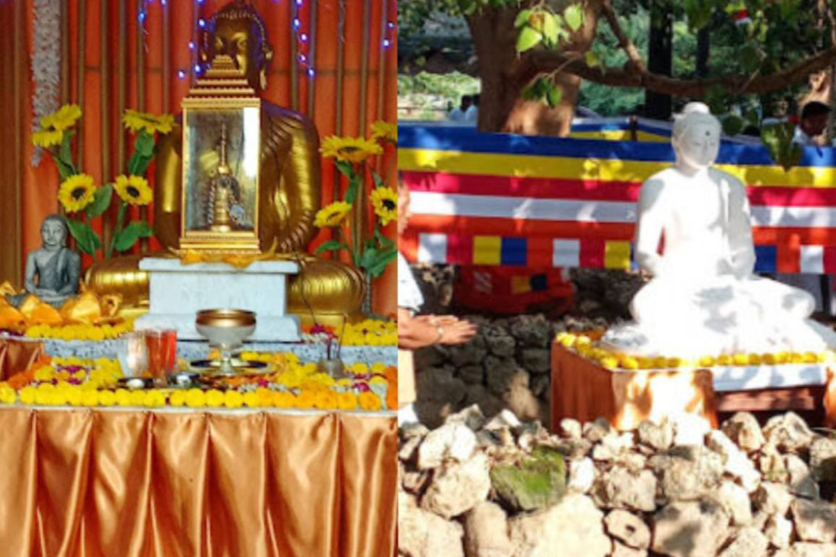 யாழ். கந்தரோடை தொல்லியல் பகுதியில் புதிதாக புத்தர் சிலை ; மக்கள் மத்தியில் குழப்பம் | Buddha Statue Kantharodai Archaeological Jaffna