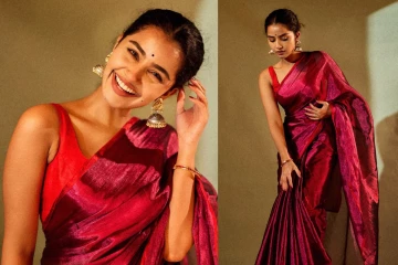 ஸ்லீவ்லெஸ் புடவையில் நடிகை அனுபமா பரமேஸ்வரன்.. அழகிய புகைப்படங்கள்