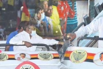 கும்மிடிப்பூண்டி பிரச்சாரத்தில் எதுவும் பேசாத விஜயகாந்த்! என்ன நடந்தது?