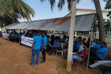 தொடர் போராட்டத்தில் ஈடுபட்டுள்ள வடக்கு மாகாண அரசு சாரதிகள் சங்கம்