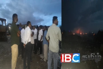 மன்னாரில் பற்றியெரியும் குப்பைமேடு : மக்கள் கடும் பாதிப்பு