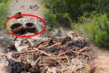 தமிழர் பகுதி மயானத்தில் நரபலியா ; பொலிஸார் குழப்பம்!