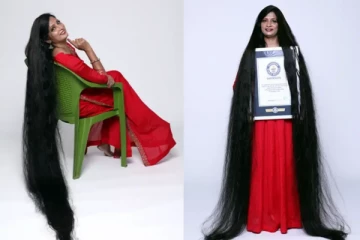 உலகிலேயே நீளமான கூந்தலை கொண்ட பெண்..!! எவ்வளவு நீளம் தெரியுமா..?