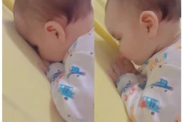 க்யூட்டான சுட்டிக் குழந்தை யோகா செய்வதை பாருங்க... அசந்துடுவீங்க...