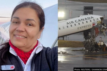 ஏர் கனடா விமான விபத்து: 330 அடி தூரம் தூக்கி வீசப்பட்டு உயிர் தப்பிய பெண்