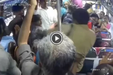 எப்படி ஒரு பெண்ணை திட்டலாம்..? - நடத்துநரை சரமாரியாக தாக்கிய 5 வாலிபர்கள்!