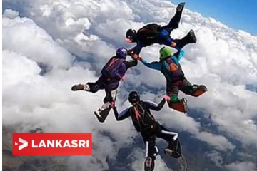 விமானத்திலிருந்து குதித்து பாராசூட்டை திறக்க முடியாமல் அந்தரத்தில் திணறிய வீரர் தரையில் விழுந்து மரணம்