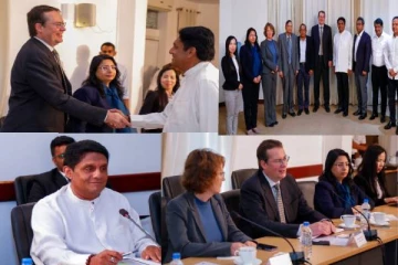 சஜித் பிரேமதாசவை சந்தித்த IMF பிரதிநிதிகள் (படங்கள்)