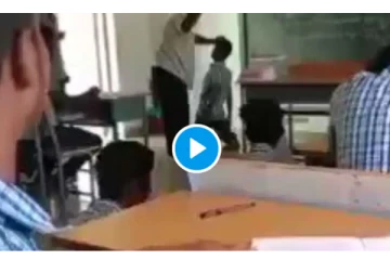 பள்ளி மாணவனை சரமாரியாக அடித்து உதைத்த ஆசிரியர் - பதற வைக்கும் வீடியோ காட்சி