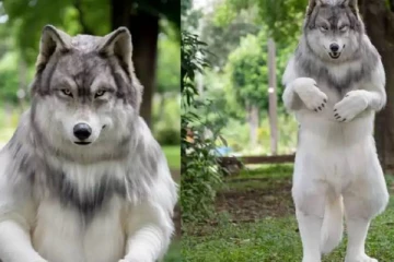 ஓநாய் போல உருமாறிய ஜப்பான் இளைஞன்! கனவு நிறைவேறியதாக மகிழ்ச்சி