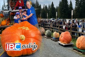 கனடாவில் சாதனை படைத்த இராட்சத பூசணி