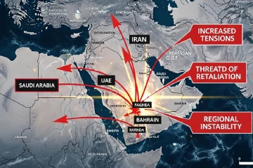 ලෝකෙම කළඹන ඉරානයේ දැවැන්ත ප්‍රතිප්‍රහාර හමුවේ ගල්ෆ් කලාපය උණුසුම් වෙයි - ජනතාව භීතියෙන්